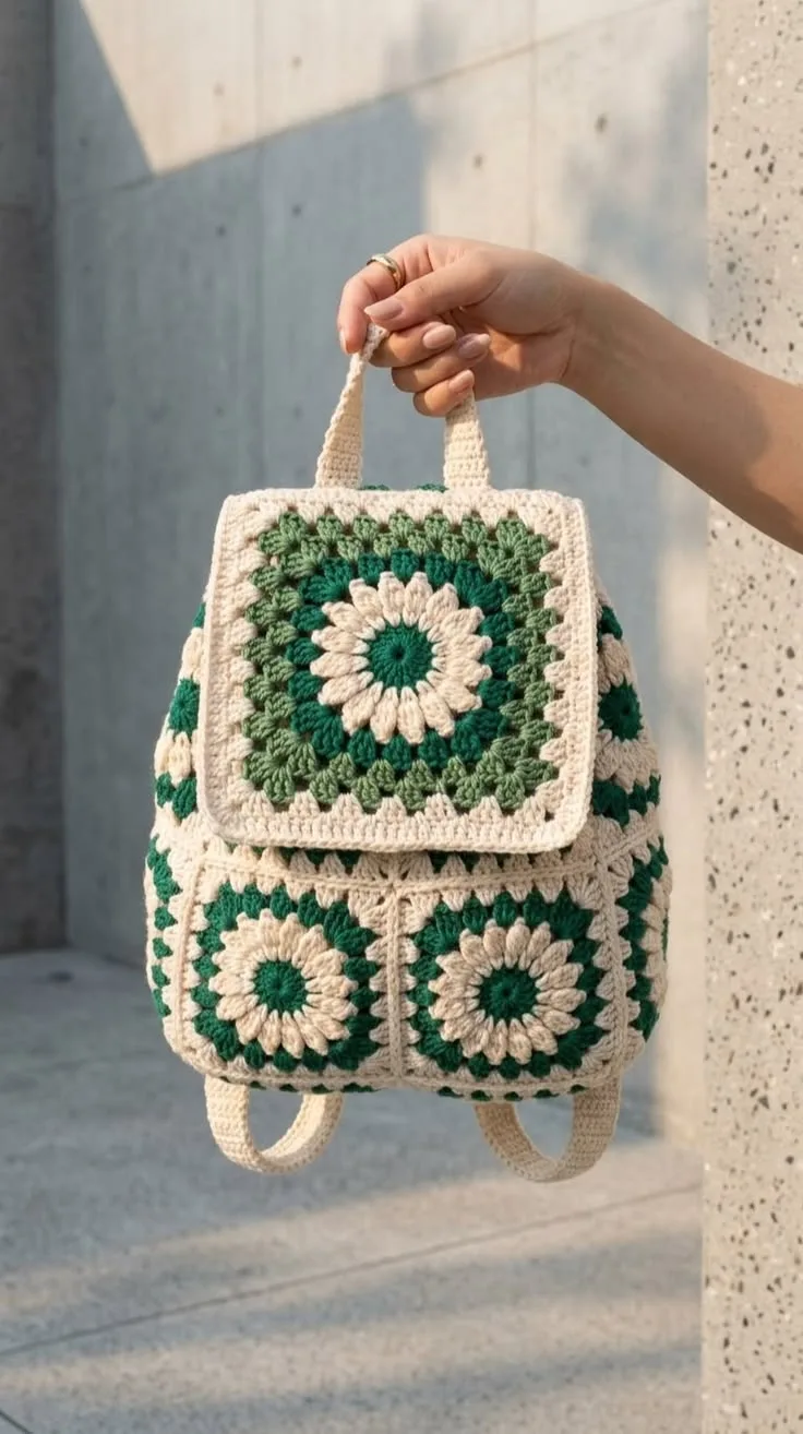 Granny Square Tote Bag: A Free Crochet Pattern for Beginners